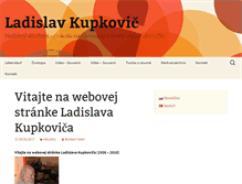 Tablet Screenshot of ladislav-kupkovic.com